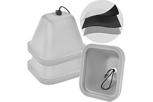 ANKHOH Wasserhahn Abdeckungen im Freien für Winter, harte Spigot Abdeckung isoliert für Frostschutz Außen Wasserschutz Schlauch Bib Verschluss Wiederverwendbar (2Pack) (2, Grau)