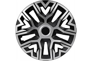 Universal hubcaps NRM The Best Bicolor 4 pieces wheel trims (Silver and black, 16")