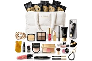 LAHAYE Beauty Adventskalender 2026 | 24 makeupöverraskningar | Vit bubbelväska | Skönhetsprodukter och tillbehör | Beauty Box