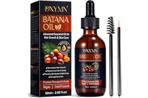 DXYMN Huile de batana,Huile de batana 100% naturelle pour la croissance des cheveux, Élimine les fourches, restaure les cheveux abîmés, améliore l'éclat des cheveux (1 Pack 1x60ML)