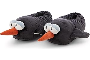 NICI Pluszowe kapcie, jamnik, ciepłe kapcie dla dzieci i dorosłych, buty w kształcie zwierząt, z antypoślizgową podeszwą, brązowe, rozmiar L (40–43)- 62361