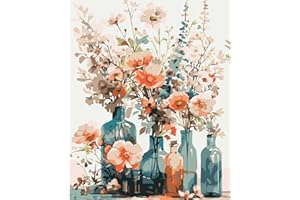 KEEMOSO Acryliques Peinture par Numéros pour Adultes Débutants Enfants,Peinture par Numero,DIY Paint by Numbers Kit sans Cadre 30X40CM