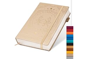 TIEFOSSI Constellations Carnet de notes A5 à couverture rigide à pointillés 100 g/m² 400 pages Papier à lettre Pour femmes, hommes, adolescents (Cancer)