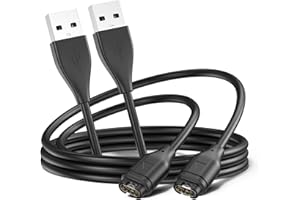 AK Ładowarka do Garmin Forerunner kabel do ładowania, 2 szt. Garmin zegarek kabel ładujący USB 50 cm/1,64 ft do Forerunner 935 945 745 45 45S 55 255 245 Music