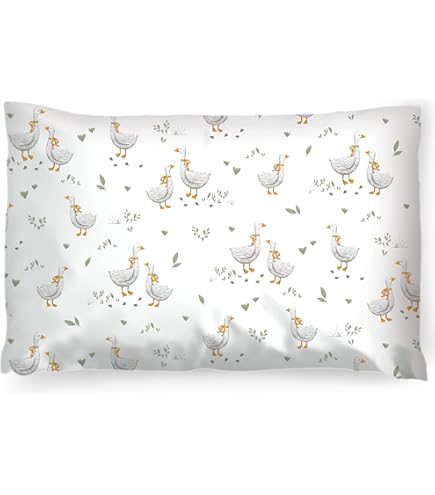 Federa Cuscino Bambini 80x80 Cm - Cotone Biologico Con Stampa Animaletti - Ideale Per Cameretta - Foto 7