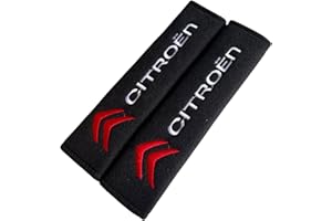 PROTREX UK Almohadillas de cinturón de seguridad estilo carreras para C1 C3 C4 Cactus C-Zero Berlingo Multispace Picasso Spacetourer