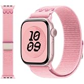 EWEC Apple Watch Uyumlu Nylon Loop Kumaş Kordon - 49mm/46mm/45mm/44mm/42mm/41mm/40mm/38mm Uyumlu - Apple Watch SE & Ultra 3/2