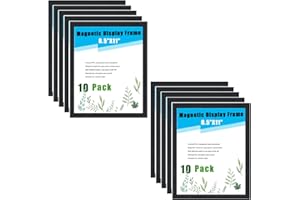 YIJIAN Durable Self-Adhesive Magnetic DURAFRAME Document Sign Holde Cornice magnetica A4 da 8,5x11 pollici autoadesiva della cornice del contrassegno del documento della cornice del frigorifero della clip