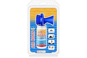 ElectricWise 1 Pack Air Horn, 122dB Very Loud Air Horns Can, Heard Up to 1/2 Mile Away, 1.4OZ Small Boat Air Horns for Safety, Meet US Coast Guard Ideal for Boating, Camping, Hiking, Sporting Events