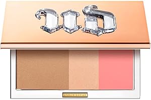 Urban Decay Palette mir Bronzer| Highlighter und Blush| Aufbaubare und langanhaltende Puder| Vegane Formel| Stay Naked Threesome| 14g