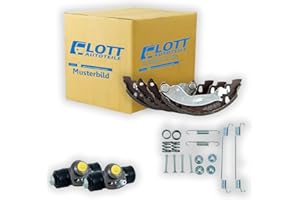 LOTT-AUTOTEILE Bremsbacken + Radbremszylinder + Montagesatz hinten