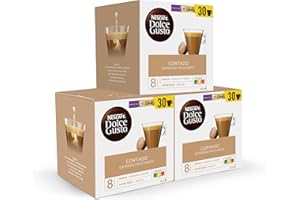 Dolce Gusto NESCAFÉ Cortado, Pack 3 x 30 - Total: 90 Cápsulas