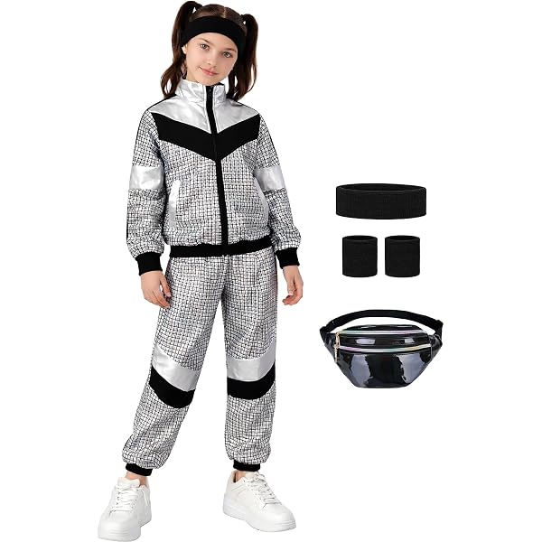 W WIDMANN MILANO Party Fashion - Children's suit: tracksuit | Jacket and Trousers, Retro 80s Outfit, Carnival Tracksuit, Theme Party W WIDMANN MILANO Party Fashion - Children's suit: tracksuit | Jacket and Trousers, Retro 80s Outfit, Carnival Tracksuit, Theme Party