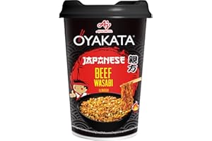 Ajinomoto Oyakata Piatto Giapponese Wasabi di Manzo a Base di Noodle 93 gr
