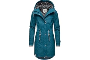 Peak Time Damen Regenjacke Regenmantel Jacke wasserdicht mit Kapuze L60042 XS-5XL