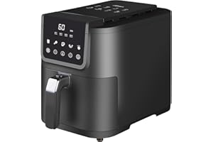 ARDES - ARFRYA10L Friggitrice Ad Aria FRIGGISANA INFINITY 5L - Friggitrice Ad Aria Slim Cavità XL Capacità 5 Litri Super Profonda - AirFryer con Display Digitale Touch e Timer 60'