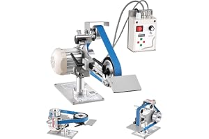VEVOR Stationär bandslipmaskin, 762 x 25,4 mm, 550 W Backstand Mini, för bestick, metallurgi, träarbete, kontinuerlig variabel hastighetskontroll VFD, med 2 sliplägen, 3 slipremsor