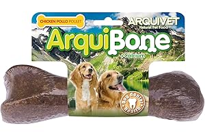 ARQUIVET - Arquibone Pollo 20 cm - 265 g - Hueso Grande para Perros - Snack Natural - Alimento Complementario para Masticar