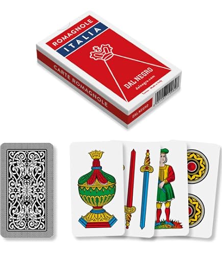Dal Negro Mazzo Di Carte Romagnole N.95 In Plastica - Colore Blu - Gioco Di Carte Italiano, Qualità Alta, Divertimento Garantito