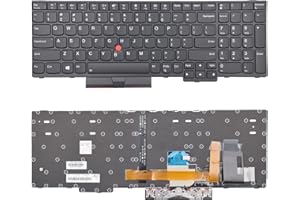 SUNMALL Replacement Keyboard Compatible with Lenovo IBM ThinkPad E580 E585 E590 E595 L580 L590 T590 P52 P53 P53S P72 P73 with Backlit and Trackpoint