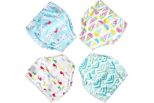 FLYISH DIRECT Culotte Apprentissage propreté, Culotte d'apprentissage Fille, Culotte d'apprentissage Enfant, Pantalon Apprentissage propreté Fille, 3 Ans