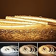 MALIIGAZA IP68 Waterproof 12V COB LED Strip, 16.4FT CRI>90 480LEDs/m 11W/M, 6000K Super Bright LED Tape for Outdoor Bathroom Swimming Pool Decoration (Without Power Supply)