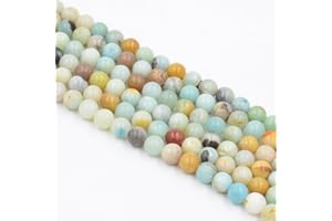 Asingeloo Amazonite pierres précieuses naturelles perles en vrac 6mm cristal énergie pierre pouvoir de guérison pour la fabrication de bijoux