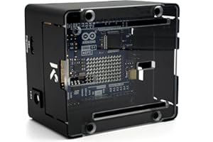 KKSB CASES KKSB Project - Funda para Arduino UNO R4 | Compatible con UNO R4 Minima y UNO R4 WiFi | Espacio para Ethernet Hat | Cubierta transparente | Carcasa de aluminio duradera con base de acero