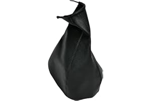 Aerzetix - C57840 - Cuffia soffietto per leva del cambio - compatibile con Opel Meriva A dal 2003 al 2010 - colore: nero - in pelle sintetica