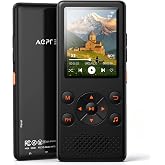AGPTEK 32GB Bluetooth MP3 Player and 2.4 Inch Speaker | Large Font, One-Click Music/Radio Change, Kids MP3 with FM Radio, UI