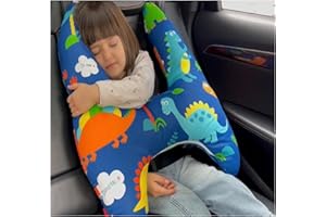 OHAANYY Children's Travel Pillow, Sleeping Pillow for Car, Removable and Washable Cover Made of Soft, Comfortable Cotton