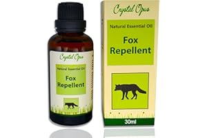 CRYSTAL OPUS Makes 4 litres of Fox Repellent Spray. Tried & Tested Concentrated Blend of Chilli, Garlic & Citronella Oil. Ultra-Effective & Safe Deterrent. Dilute with Tap Water & Spray. Concentrated Solution.