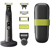 Philips OneBlade Pro 360 Face+Body - Regolabarba, rasoio elettrico e bodygroom, 2 lame 360, 14 impostazioni di lunghezza, 1 k