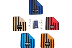 ED HICKS Lot de 5 chiffons de nettoyage extra larges en microfibre de qualité supérieure - 30 cm x 30 cm - Pour écrans de télévision, iPad, tablettes, ordinateurs portables - Lavables - Doux -