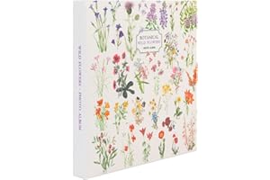 Kokonote: Album fotografico Autoadesivo Wild Flowers | Botanical Wild Flowers Collection: Album foto 16x16cm con 24 pagine, copertina rigida e spazio note, Album Autoadesivo per foto piccole