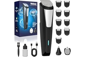 Valano Tondeuse Cheveux Hommes, Tondeuse Barbe Homme Charge USB, Tondeuse à Nez, Tondeuse Cheveux Professionnelle de Précision Kit 3 en 1 avec 9 Accessoires de 1 à 16 mm