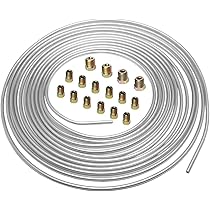 Tubo Freno In Rame 6,35mm - Kit 7,62m Con Dadi Per Auto, Olio E Carburante - Foto 6