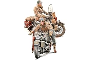 MiniArt 35422 1:35 U.S. Soldats avec moto WLA – Réplique fidèle à l'original, modélisme, kit de construction en plastique, bricolage, loisirs, collage, kit de modélisme, assemblage, non laqué
