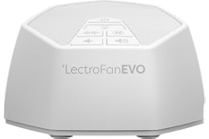 LectroFan Evo ASM1020-WW Machine à Bruit Blanc avec 22 Ventilateurs Uniques et Non Bouclés, Sons Blancs et Minuterie de Sommeil – Modèle International avec Prises UK, EU & US (Blanc)