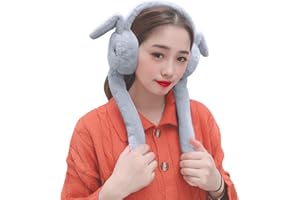 XINCHIUK Ohrenschutz Hase Form Ohrenwärmer Damen Ohrenschützer Kinder Mädchen Earmuffs Verstellbar Ohrwärmer Weich Warm Halten Earwarmer Einfarbig Earband Gemütlich Plüsch Ohrenwärmer Winter Earwarmer Outdoor