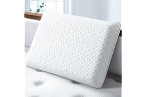 ‎BEDSTORY BedStory Gel Memory Foam Kissen 60x40, 8cm Höhe Mittelfest Kopfkissen für Seitenschläfer, Ergonomisches Kopfkissen mit abnehmbarem und waschbarem Bezug,Visco kopfkissen Öko-Tex Zertifiziert