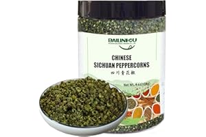 BAILINHOU Premium sichuan green peppercorns[red and green peppers] 114g/4oz Chinese pepper. Original imported of szechuan, china