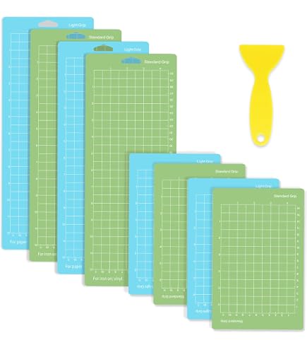HTVRONT Light Grip Cutting Mat For Cricut Joy – 3 Pack, 4.5x12 Inch, For Vinyl & Cardstock