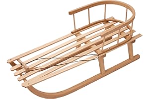 Best for Kids Luge en Bois pour Enfants avec Dossier Luge Davoser en Bois