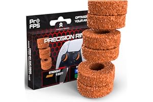 ProFPS Anneaux de Précision - 6x Anneaux pour Manette PS5 / Manette PS4, Joystick Xbox - Force Douce+ - Accessoire PS5, Joystick PS5, PlayStation 5, PS4 - Confort et Contrôle Optimisés (Douce)