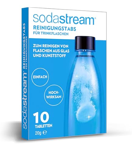 Sodastream Flaschenbürste Mit Extra Langem Stiel – 32 Cm Für Tiefe Glas- Und Plastikflaschen, Inklusive Schwamm Und Borsten