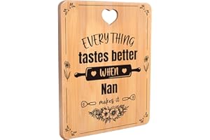 APJIELOP Nan Gifts, Birthday Gifts for Nan, Nan Christmas Gifts -Engraved Bamboo Cutting Board- Christmas Gifts for Nan, Nana Gifts for Birthday, Nanny Gifts, Christmas Birthday Presents for Nan