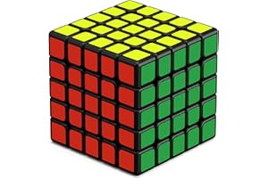 ROXENDA Cubo di Velocità 5x5, Qizheng 5x5x5 Speed Cube Sticker Super-Durevole con Colori Vivaci (5x5x5)