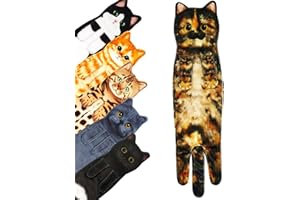 PAT JUUMG Regali Divertenti Gatto Asciugamani,Casa e Cucina Bagno Decorazioni Asciugamano,Oggetti Per La Casa,Gatto Gadget Utili,Originali Idee Regalo,Compleanno Regali Per Donna/Mamma/Amanti Dei Gatti