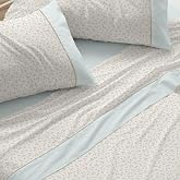 Burrito Blanco Bed Sheet Set 50% Cotton 50% Polyester Bed 150-160 Water | 4 pieces: fitted sheet, top sheet and 2 pillowcases